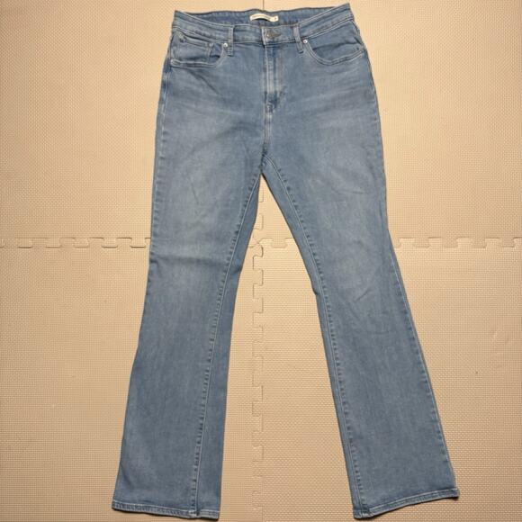 Levis 725 Jeans Womens 31 Boot Cut High Rise Light Wash Denim Stretch 30x31.5” - Picture 1 of 14